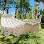 Canvas Hammock Chair for Camping and Relaxation