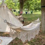 Canvas Hammock Chair for Camping and Relaxation
