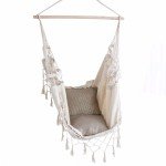 Ivory Hanging Hammock Chair - Luxury Comfort