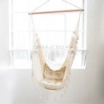 Ivory Hanging Hammock Chair - Luxury Comfort