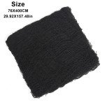 Spooky Black Gauze Cloth for Halloween Decor