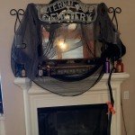 Creepy Black Halloween Gauze Spider Web Decor