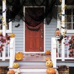 Black Halloween Creepy Cloth Spider Web Decoration