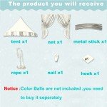 Kids' Cotton Teepee Tent Playhouse for Rooms