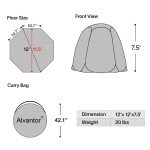 Alvantor 12'x12' Pop Up Gazebo Tent for 8-10 People