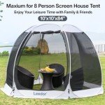 Instant Setup Screen House Tent for 4-8 People