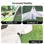 Alvantor 12'x12' Pop Up Gazebo Tent for 8-10 People