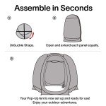 10x10 Pop-Up Sun Shade Camping Tent