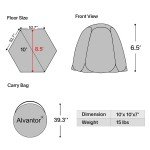 10x10 Pop-Up Sun Shade Camping Tent