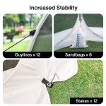 10x10 Pop-Up Sun Shade Camping Tent