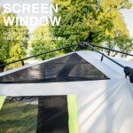 6-Person Instant Blackout Cabin Tent with Rainfly