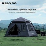 Black Dog Waterproof Ultralight Family Camping Tent