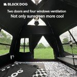 Black Dog Waterproof Ultralight Family Camping Tent