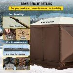 VEVOR 10' x 10' Pop-up Camping Canopy Shelter
