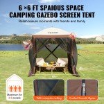 VEVOR 6x6 Pop Up Camping Canopy Tent