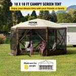 VEVOR 12x12ft Pop-up Camping Canopy Shelter