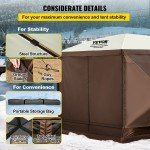 VEVOR 12x12ft Pop-up Camping Canopy Shelter