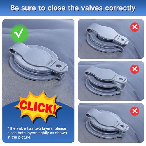 Double Self Inflating Camping Sleeping Pad, Waterproof, Portable