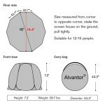 Alvantor Instant Pop Up Camping Canopy Tent