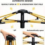 3-4 Person Quick Setup Family Camping Tent