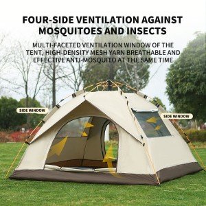 Automatic Quick-Open Waterproof Camping Tent for 3-4 People
