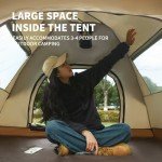 Automatic Quick-Open Waterproof Camping Tent for 3-4 People