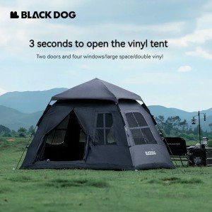 Black Dog 4-5 Person Waterproof Automatic Camping Tent