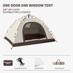 Automatic Quick-Open Waterproof Camping Tent for 3-4 People