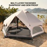 Hexagonal Outdoor Tent for 3-6 People