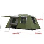 Spacious Waterproof Camping Tent for 6-12 People