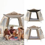 Automatic Pop-Up Waterproof Tent for 5-8 Campers
