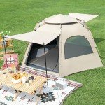 Automatic Pop-Up Waterproof Tent for 5-8 Campers