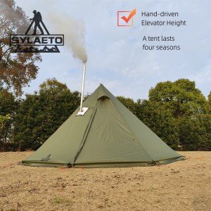 Adjustable Height Hot Tent Stove for Camping