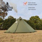 Adjustable Height Hot Tent Stove for Camping