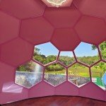 Ford Blue Glass Dome Camping Tent - Hexagonal Luxury