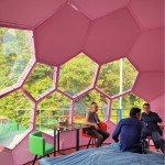 Ford Blue Glass Dome Camping Tent - Hexagonal Luxury