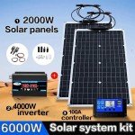 2000W Solar Panel System with Inverter Kit