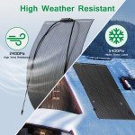 Flexible Waterproof Monocrystalline Solar Panel Charger