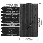 Flexible Waterproof Solar Panels for RVs and Boats