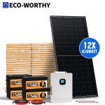 5000W Solar Panel Kit with Lithium Battery