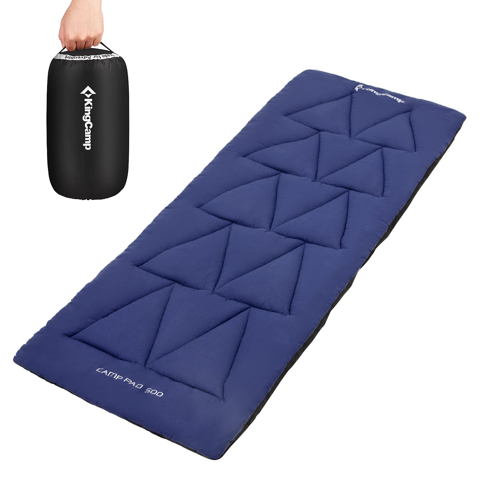 KingCamp Non-Slip Camping Sleeping Pad, Lightweight Navy, 74.8"L x 25.2"W