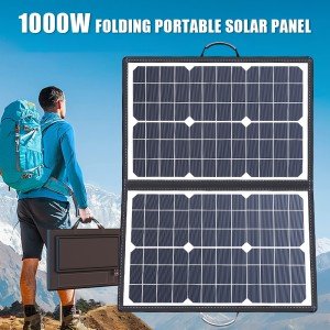 1000W Portable Solar Panel Kit for Camping
