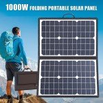 1000W Portable Solar Panel Kit for Camping