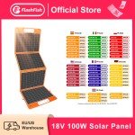 Foldable 100W Solar Panel Charger for Camping