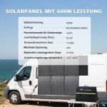 ALLPOWERS 600W Foldable High-Efficiency Solar Panel