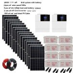 Complete Solar Panel Kit with Hybrid Inverter