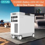 5120Wh Solar Power Station with Built-In Inverter