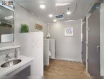 Modern Outdoor Portable Restroom Trailer with Amenities