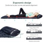 Ultralight Inflatable Camping Mattress with Built-in Pillow