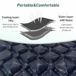 Ultralight Inflatable Camping Mattress with Built-in Pillow